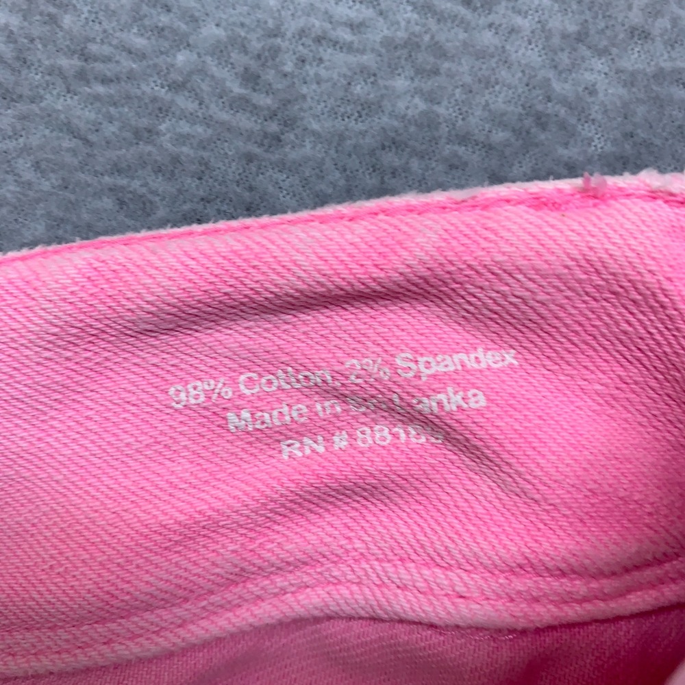 Lilly Pulitzer Worth Skinny Mini Jeans Womens 12 Pink Low Rise Stretch 40841 - Picture 4 of 16
